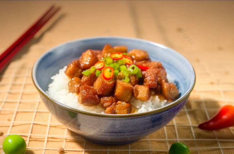 肉类膳食快餐猪肉饭晚餐,高清,摄影图,摄影图片,图片大全,摄影图免费下载